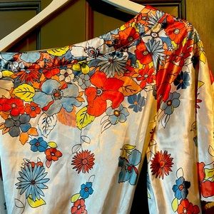 Rampage off the shoulder blouse. Floral.